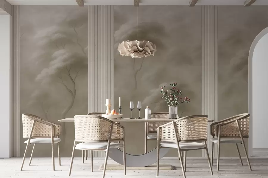 Шпалери Ліс зустрічається з панно w04187v1