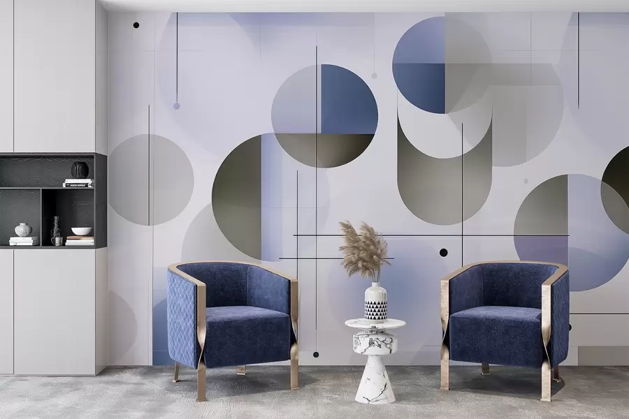 Шпалери Геометричні абстрактні форми w04220v1