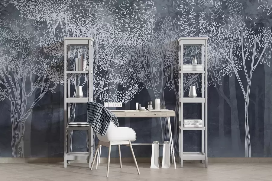 Шпалери Пишні листяні дерева w04251v2