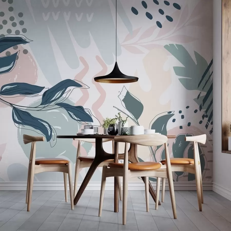 Шпалери Анотація листя w04281v1