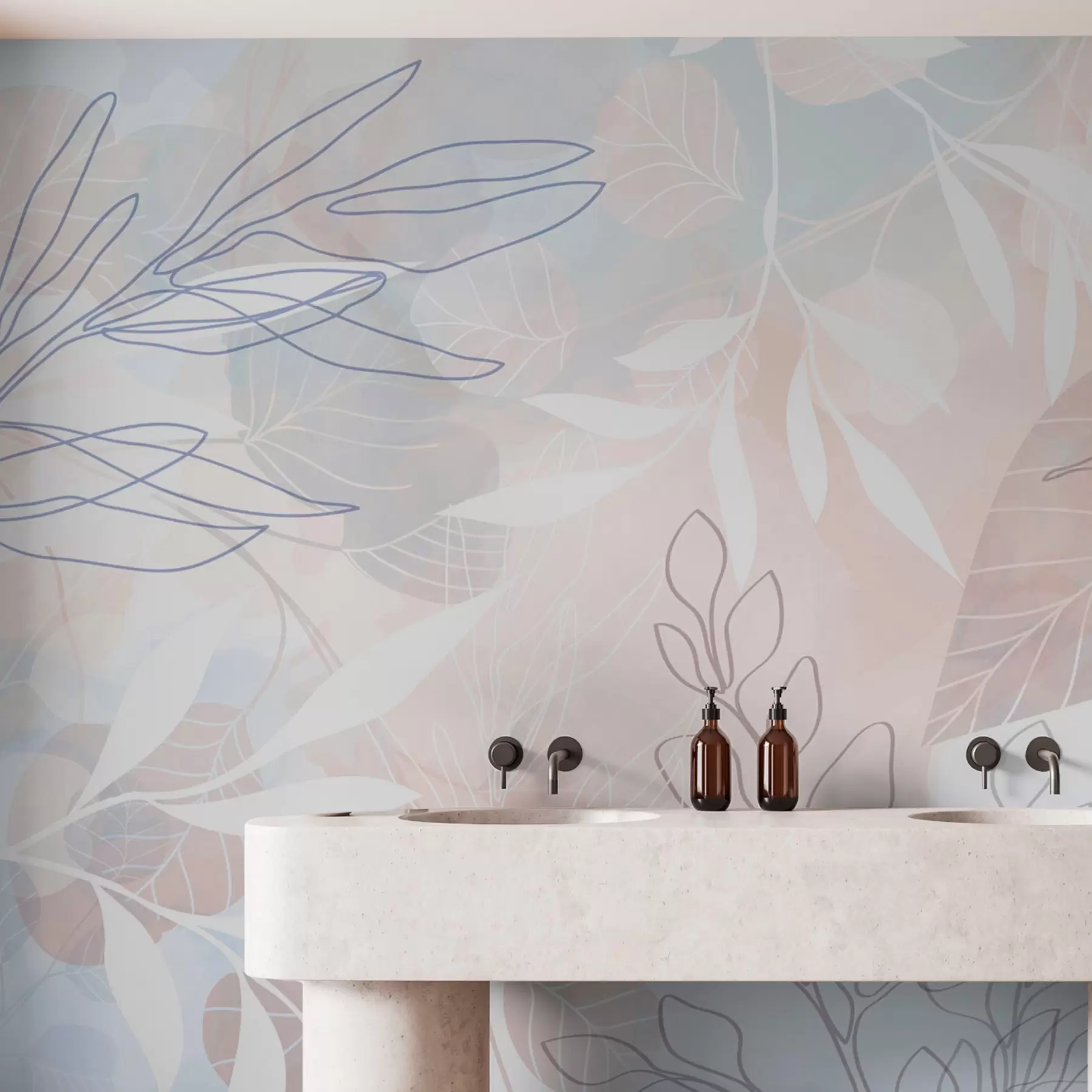 Шпалери Абстракція рослин w04297