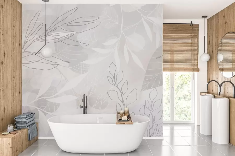 Шпалери Абстракція рослин w04297v1