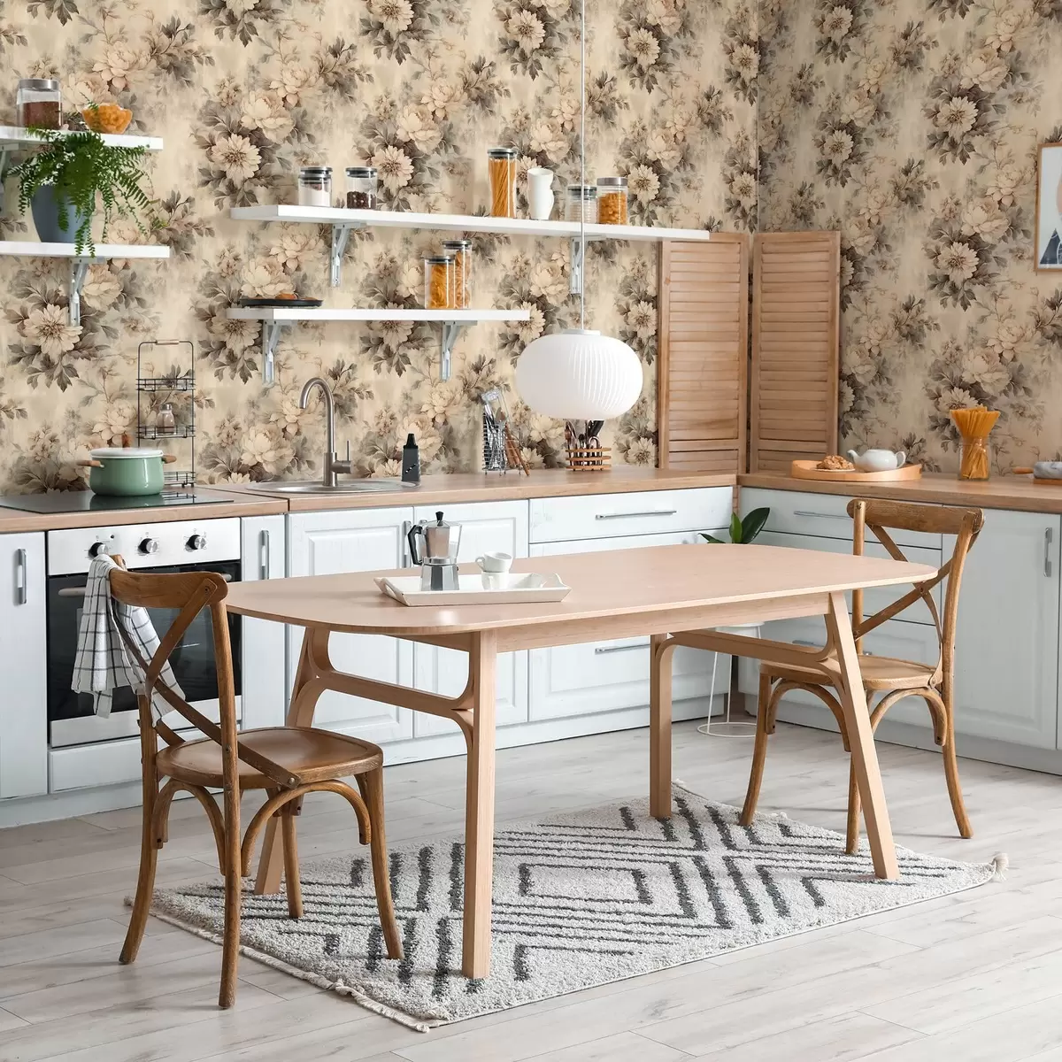 Шпалери Вінтажні акварельні квіти