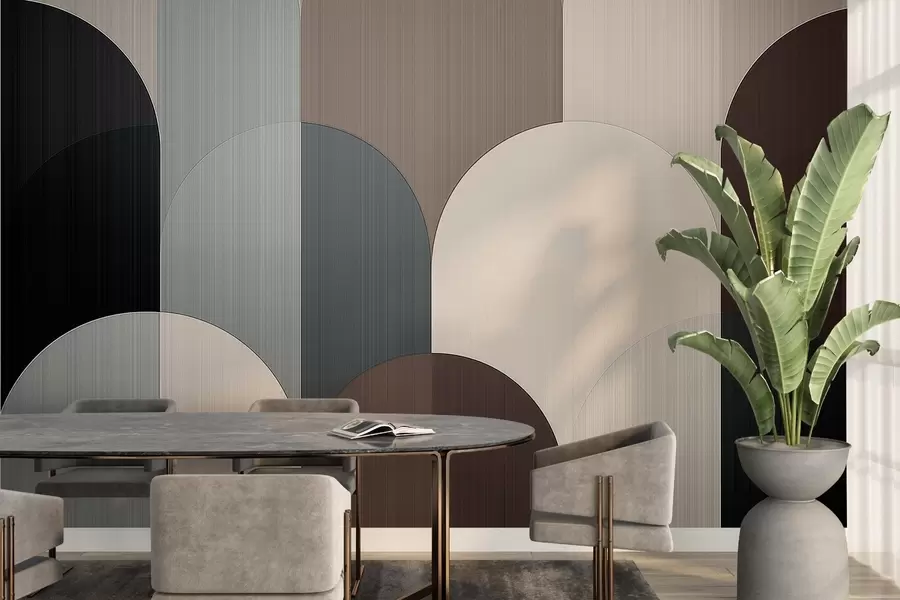 Шпалери Геометрія сегментованої арки w04215