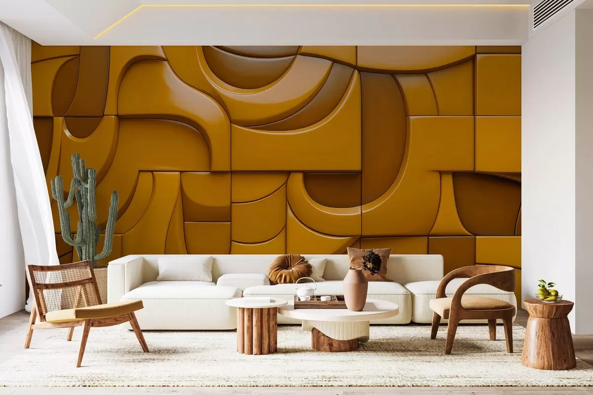 Шпалери Розпис рельєфної стіни w04321