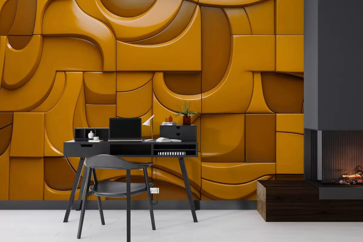 Шпалери Розпис рельєфної стіни w04321