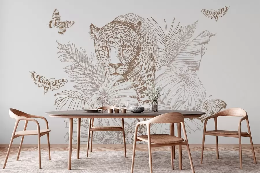 Шпалери Леопард w04358v1