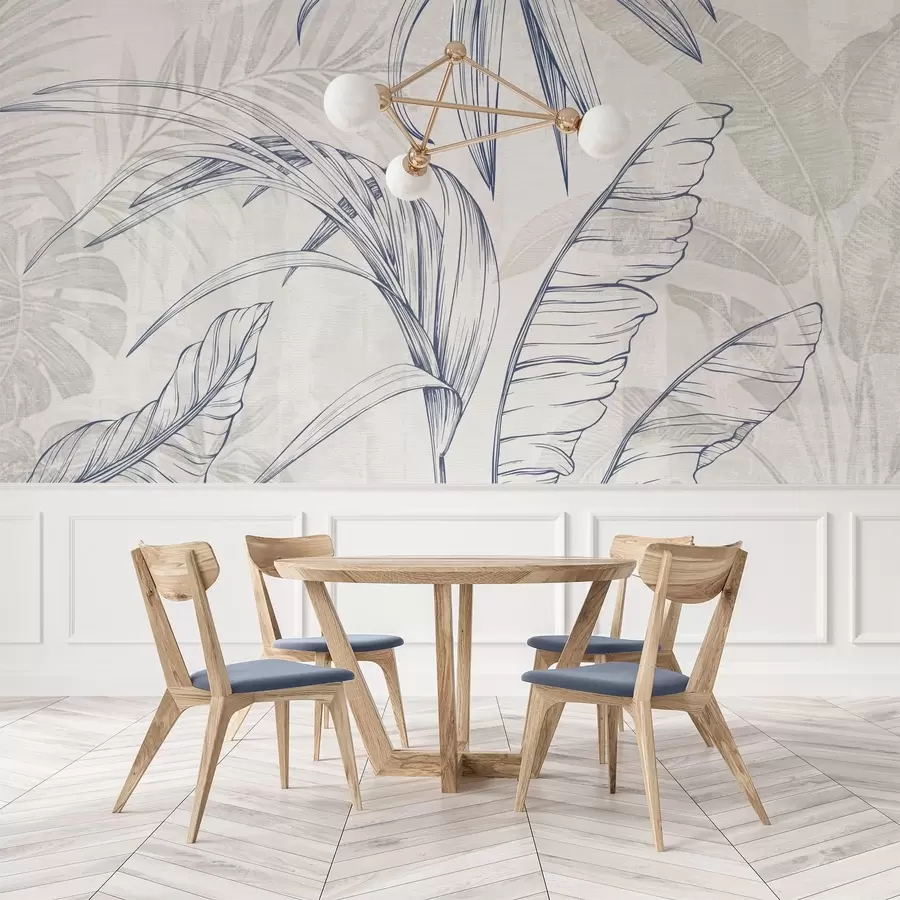 Шпалери Листя на тлі з імітацією розмиття та текстури w04362v1