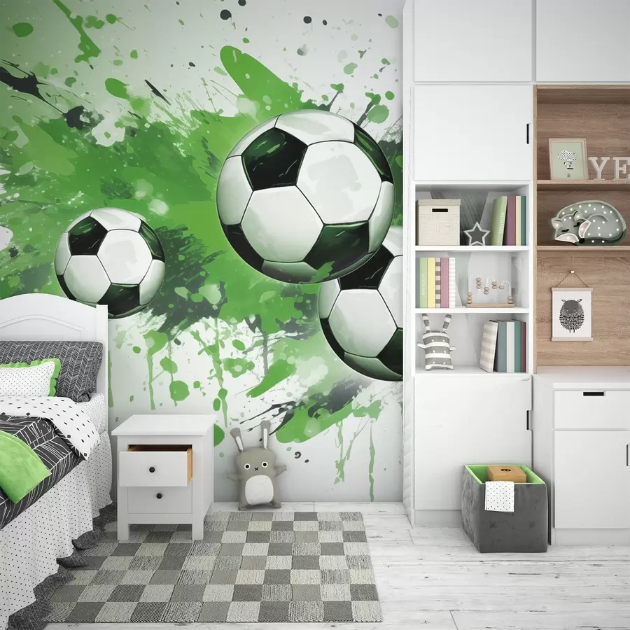 Шпалери Футбольні м'ячі w04373v1