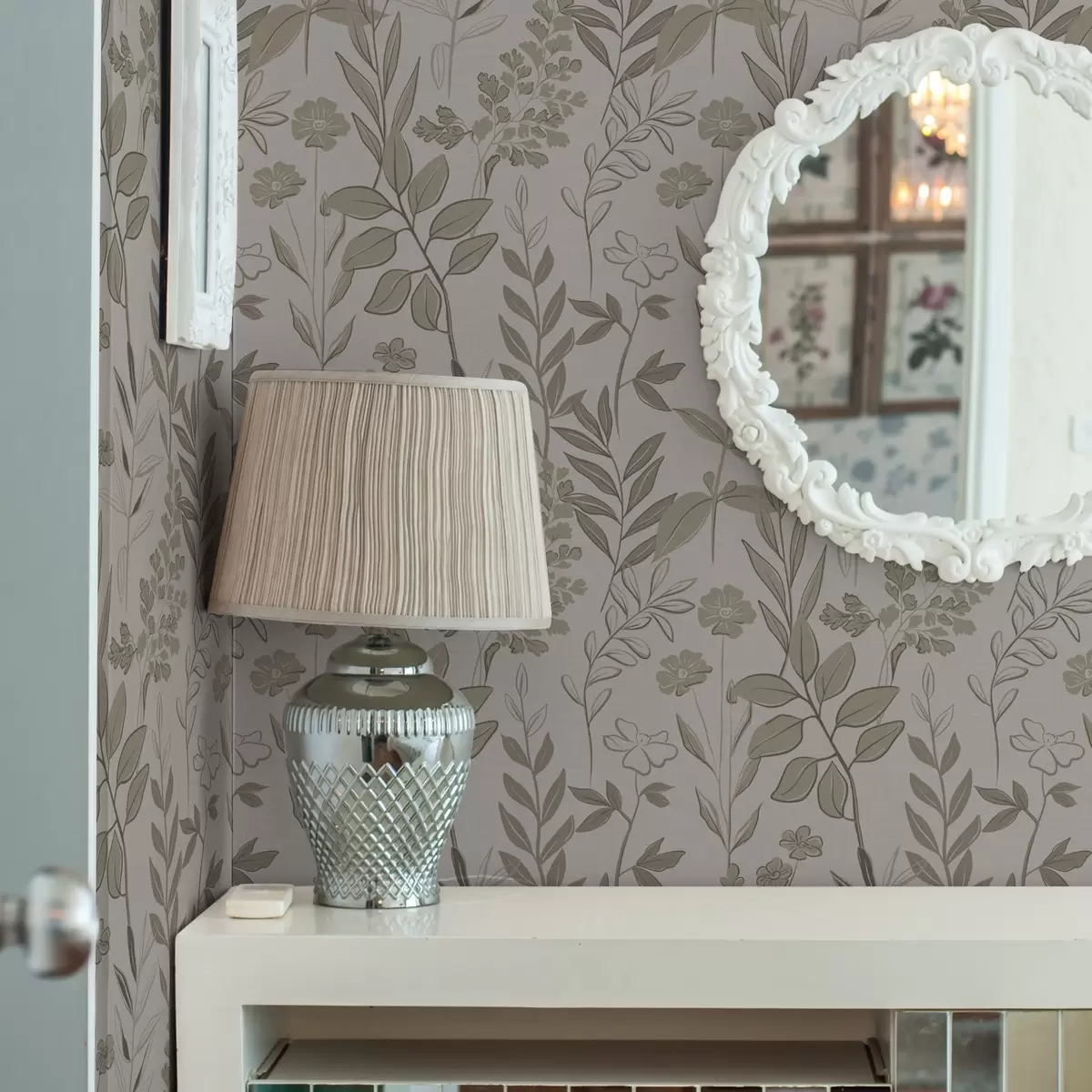 Шпалери Ескізні польові квіти в природних тонах a00432