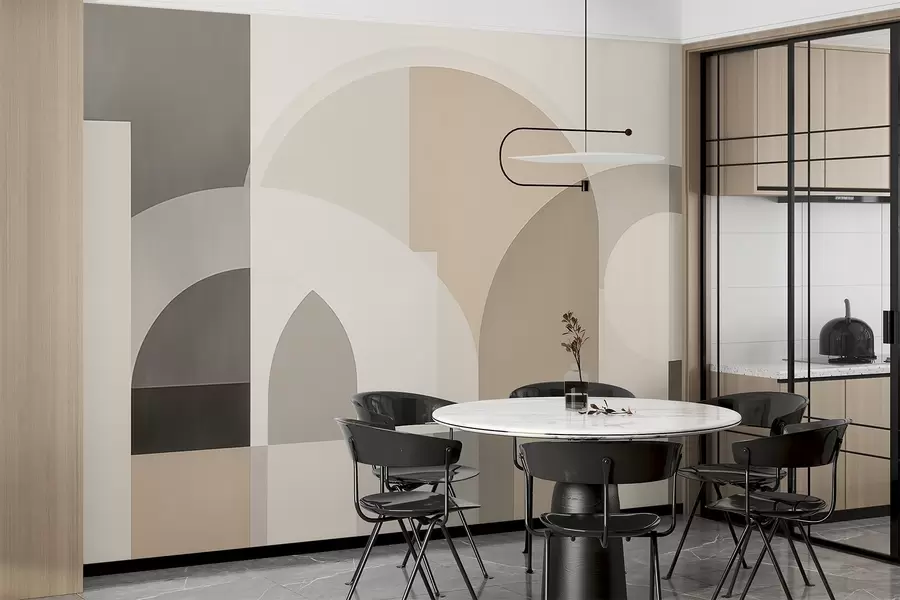 Шпалери Абстрактна абстрактна геометрія w04440