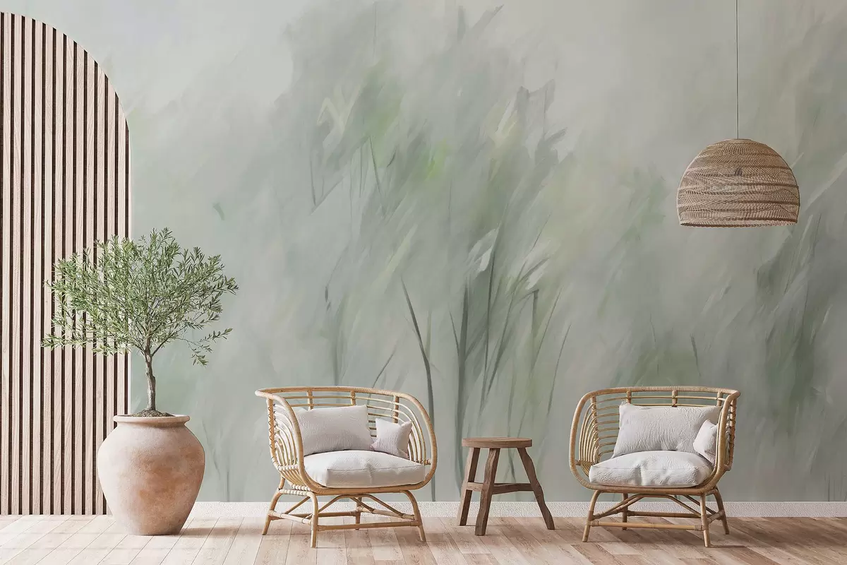 Шпалери Розпис з імітацією дерев w04411