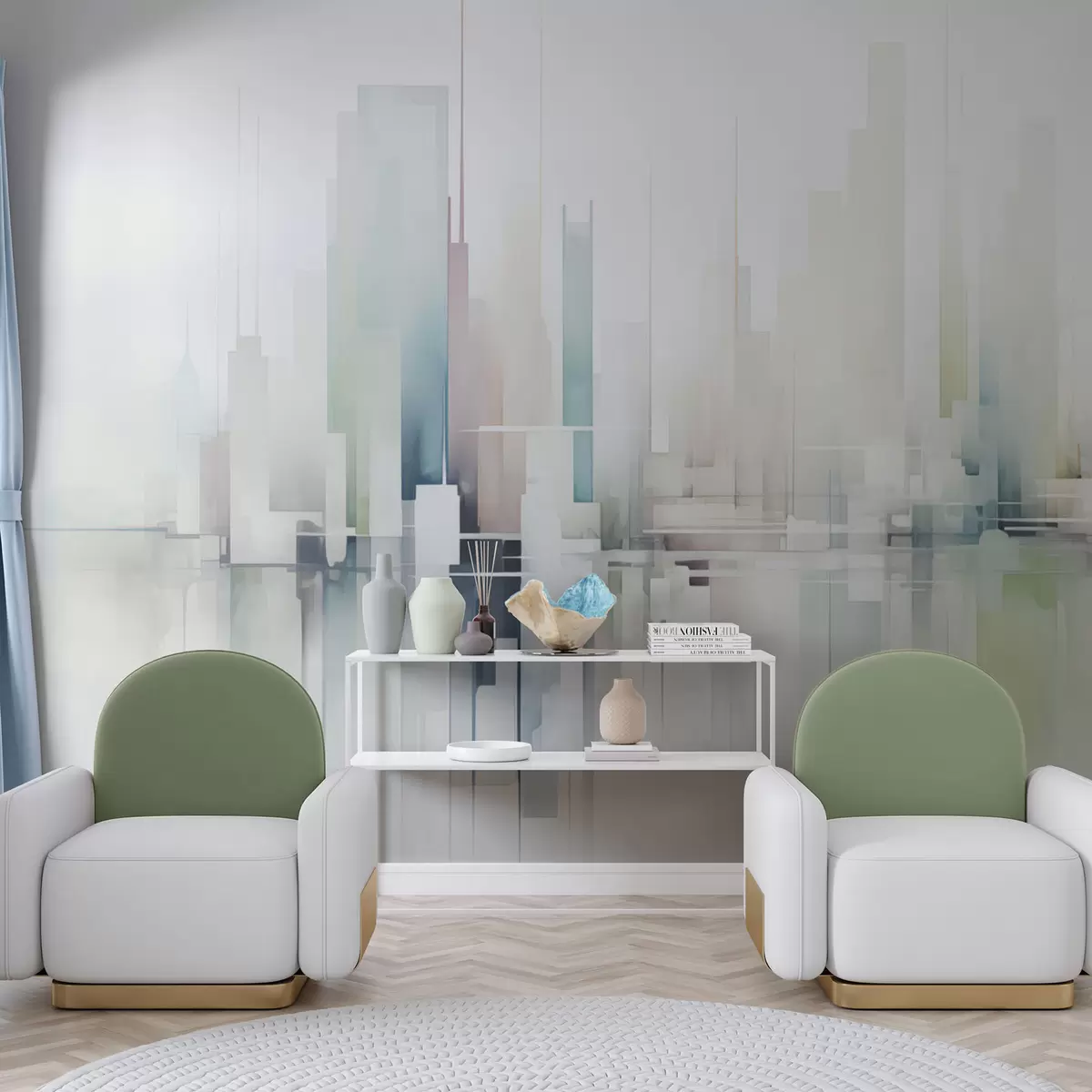 Шпалери Абстрактне місто w04488