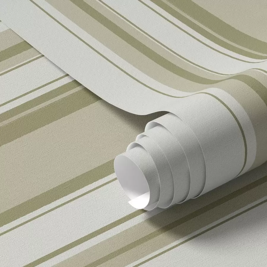 Шпалери Кремове тло з сіро-бежевими смугами різної ширини a00521