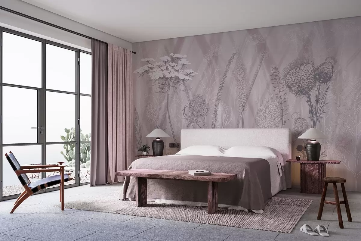 Шпалери Трави та гербарій w04473v2