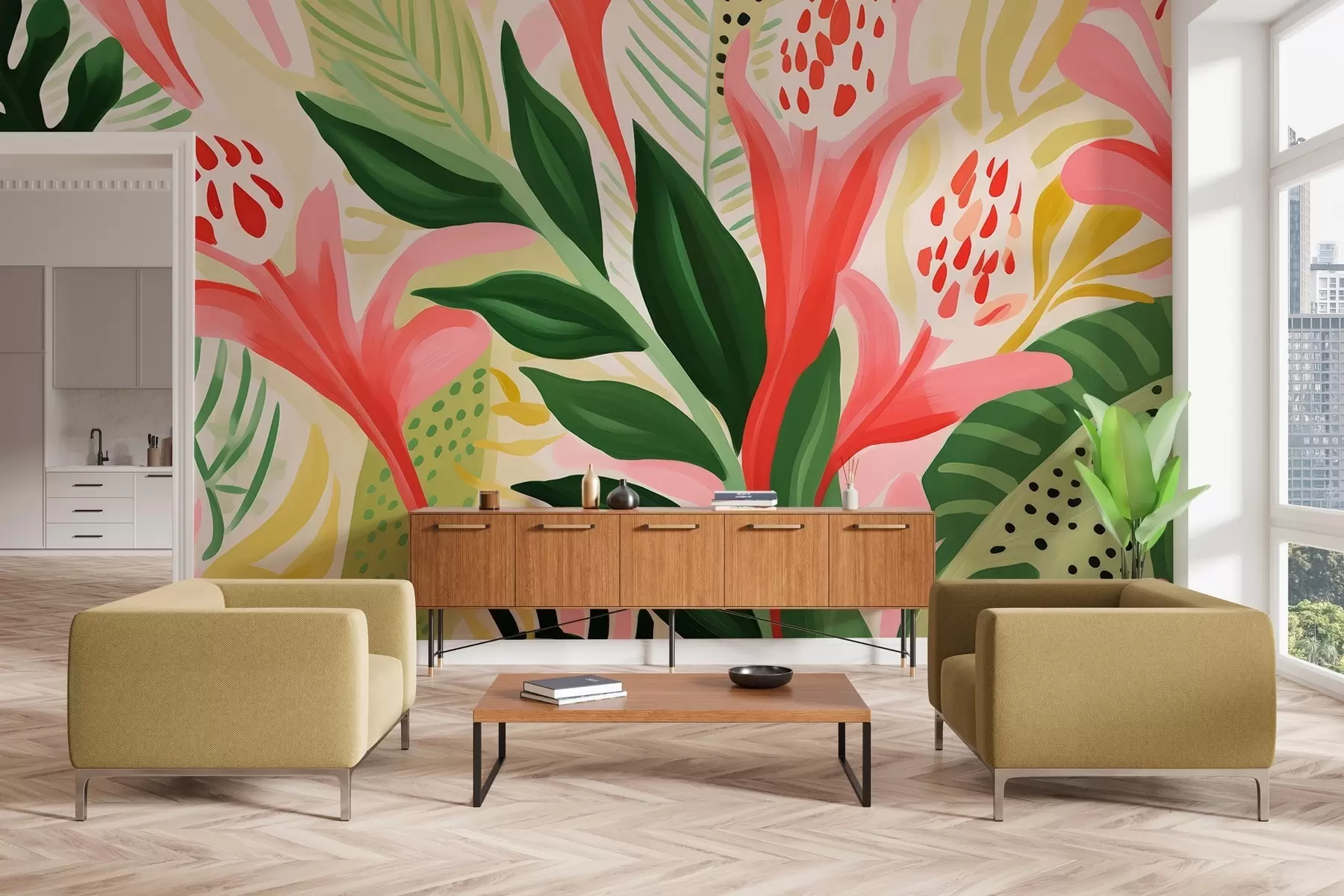 Шпалери Політ кольорів w04564