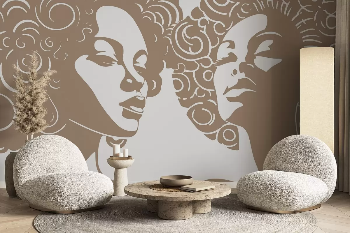 Шпалери Дві дівчини w04688