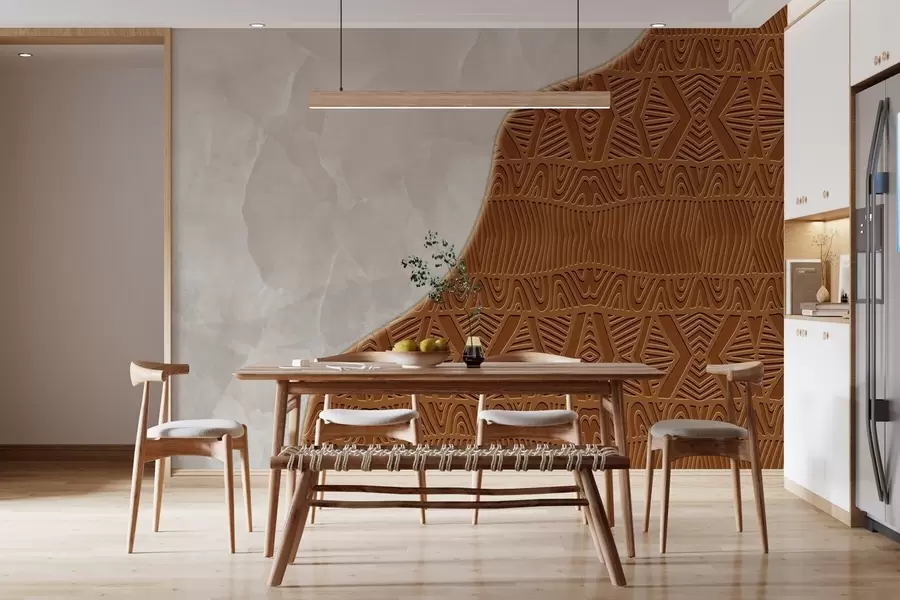 Шпалери Орнамент і бетон w04664