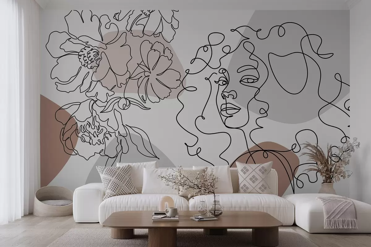 Шпалери Дівчина в черзі w04724