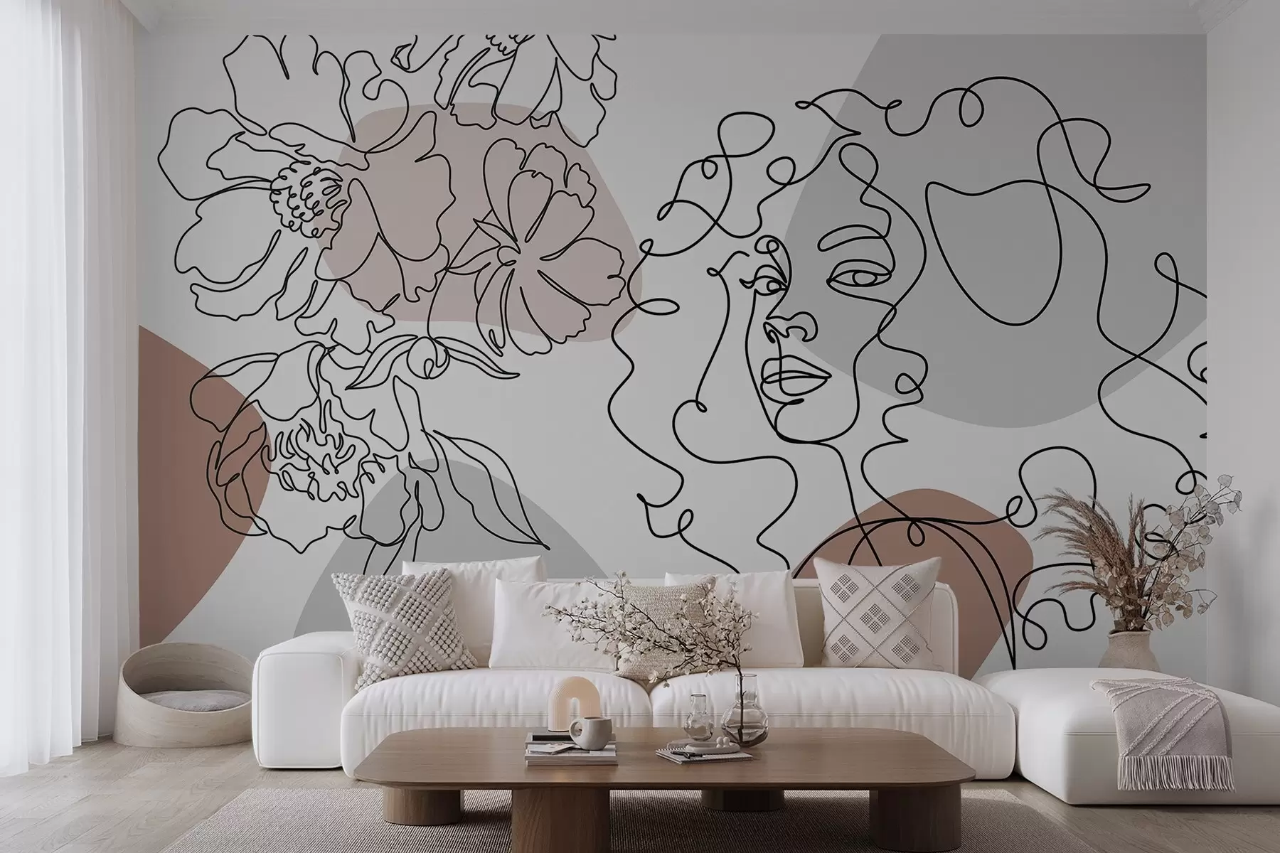 Шпалери Дівчина в черзі w04724