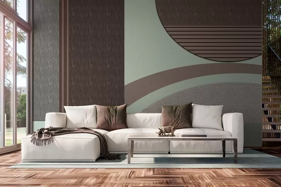 Шпалери абстрактна текстурована геометрія w04631