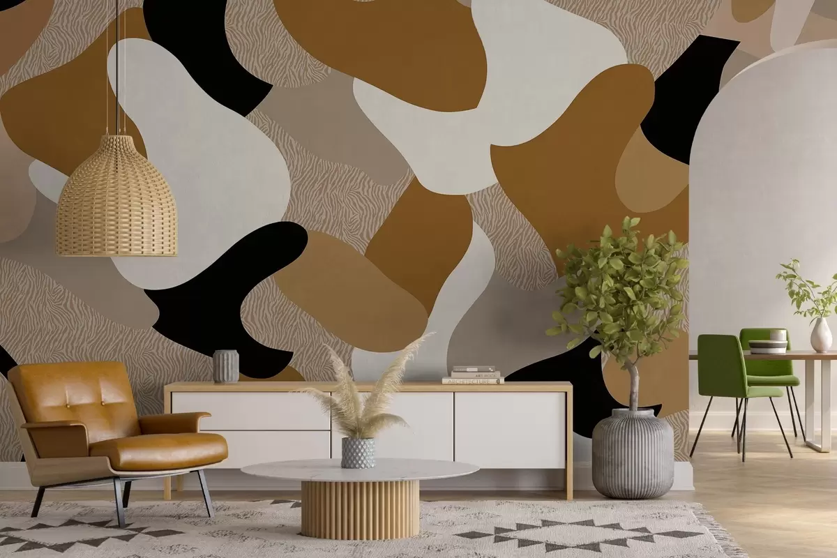 Шпалери абстрактні форми та текстури w04629