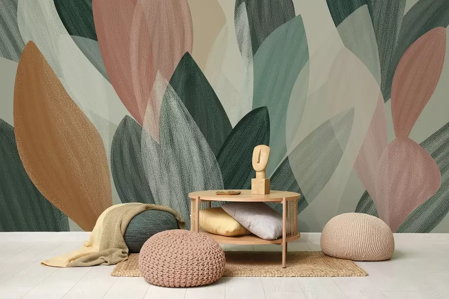 Шпалери фантазійне листя w04757