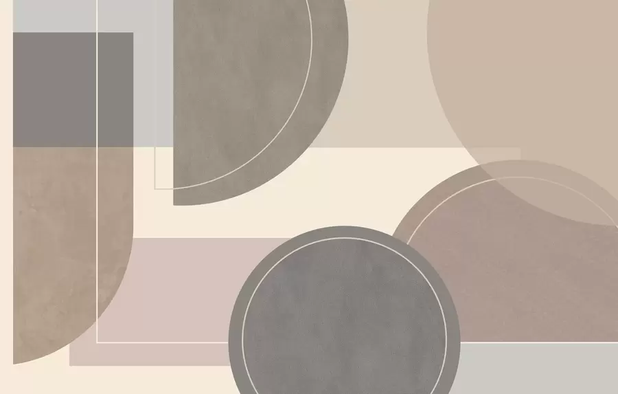 Шпалери сучасна геометрія в природних кольорах w04811