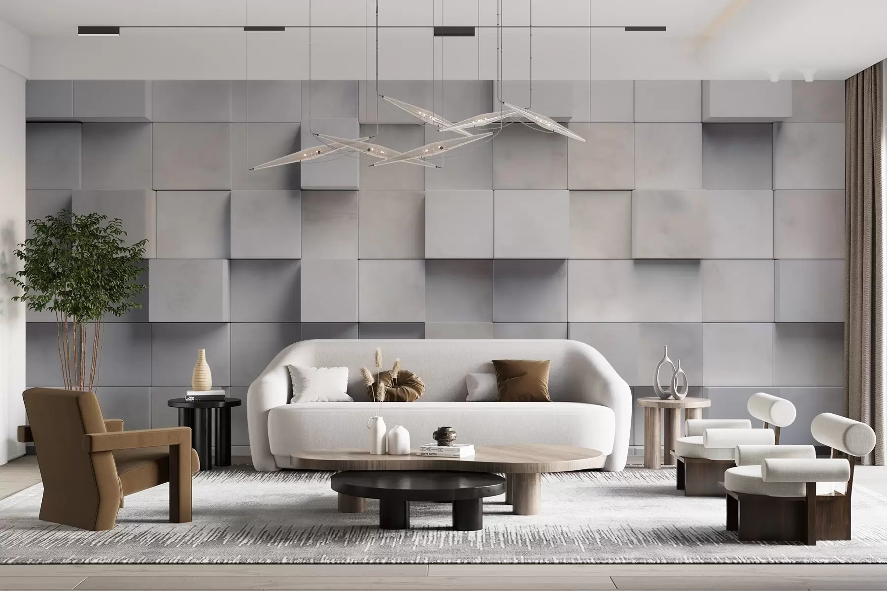 Шпалери Квадратні блоки w04806