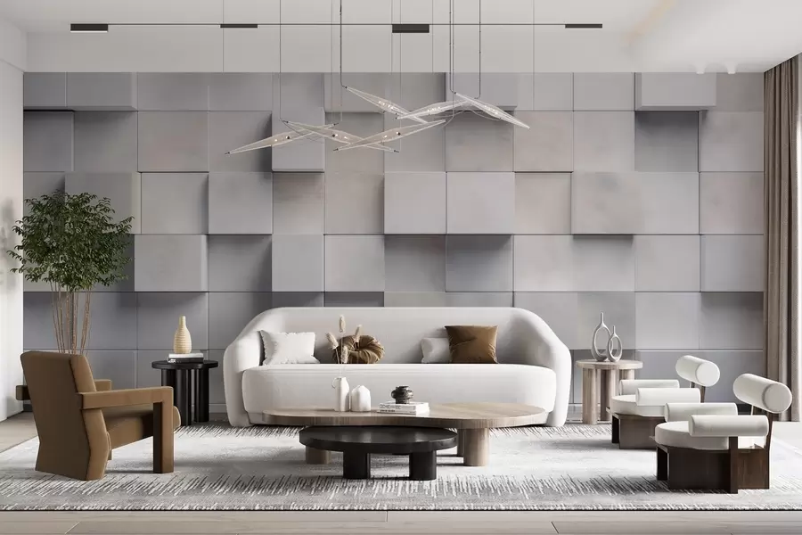 Шпалери Квадратні блоки w04806