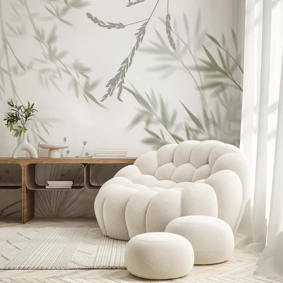 Шпалери Силуети листя w04850