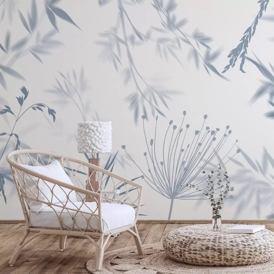 Шпалери Силуети листя w04850v2