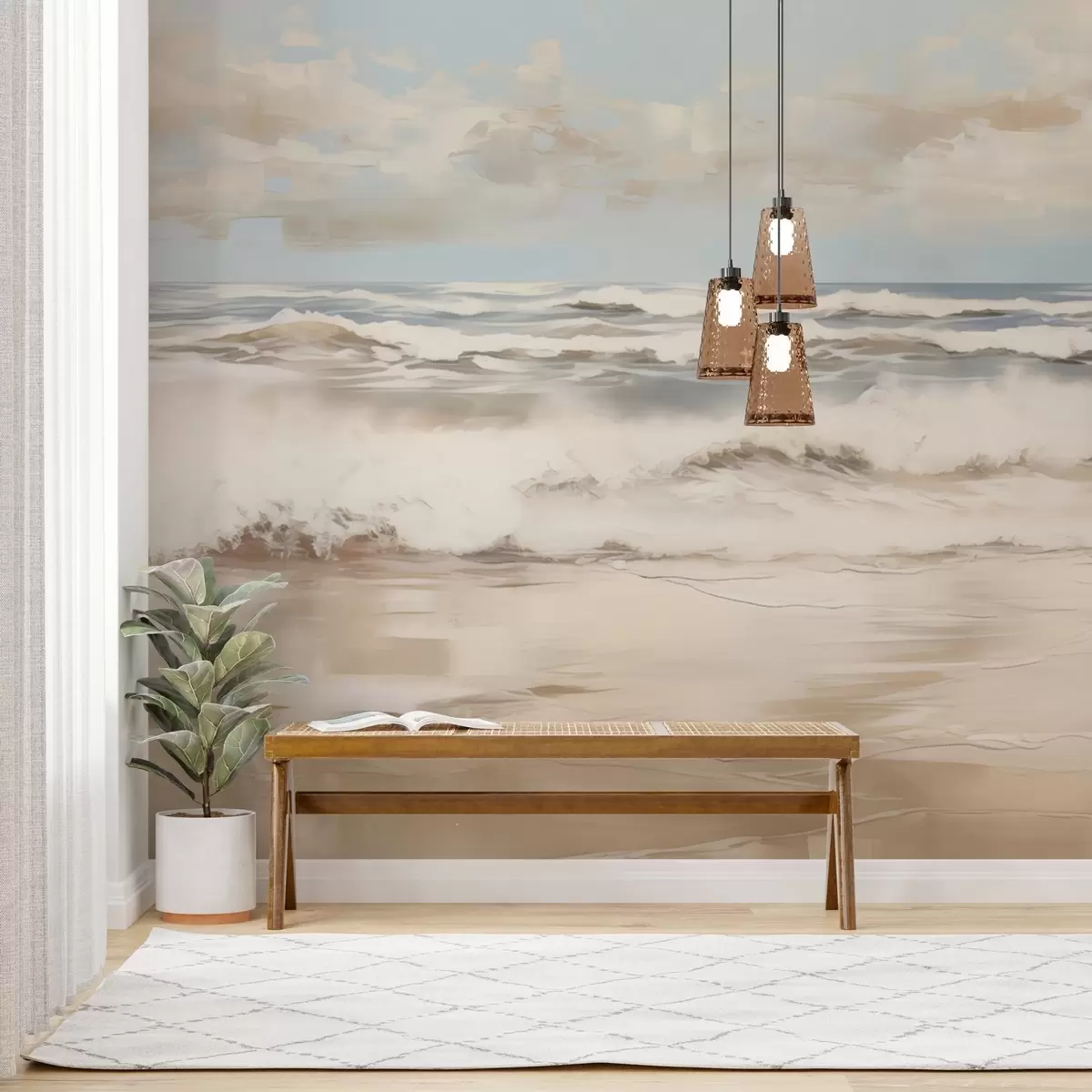 Шпалери Пастельний морський пейзаж w04836