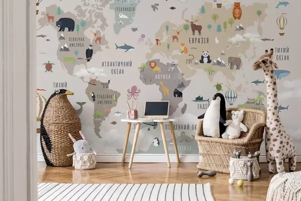 Дитячі мапи світу