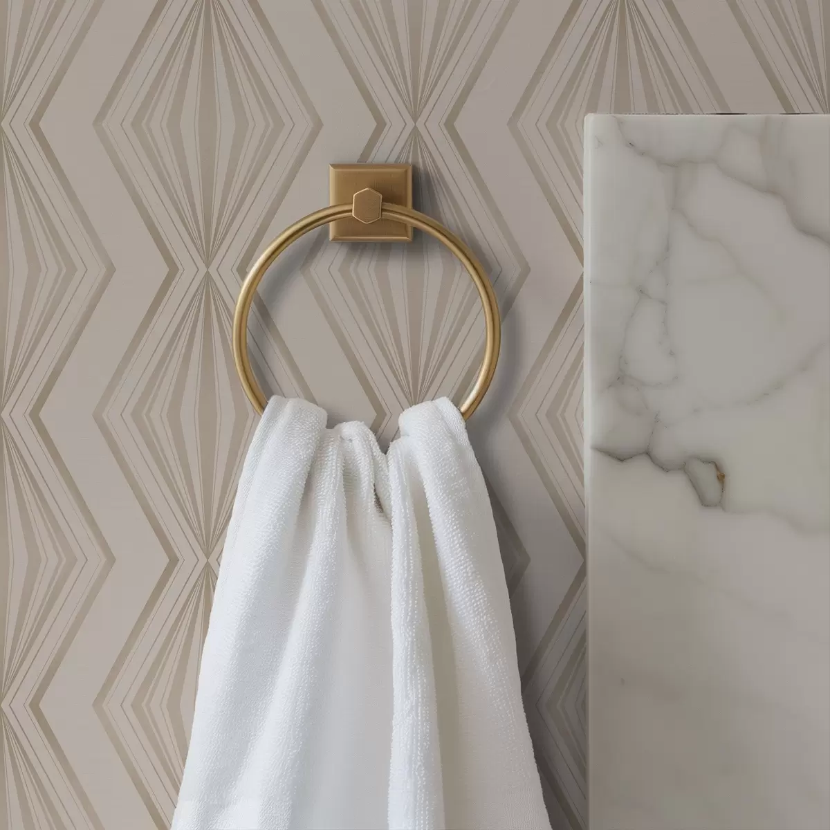 Шпалери Легкий діамантовий орнамент у спокійних бежевих тонах a00925v2