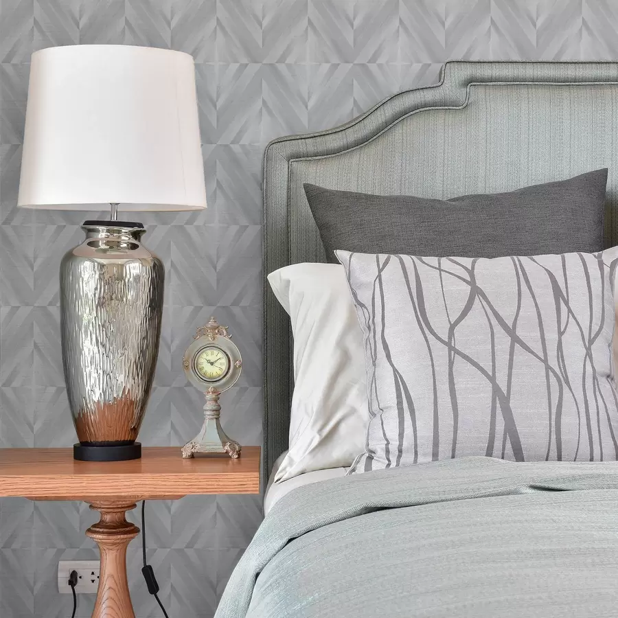 Шпалери Геометрія кутових штрихів у прохолодній сіро-блакитній палітрі a00983v2