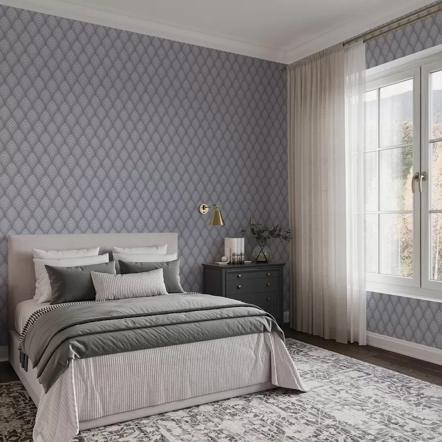 Шпалери Об'ємні арки, схожі на шкалу сірих відтінків, з м'яким градієнтом a00989