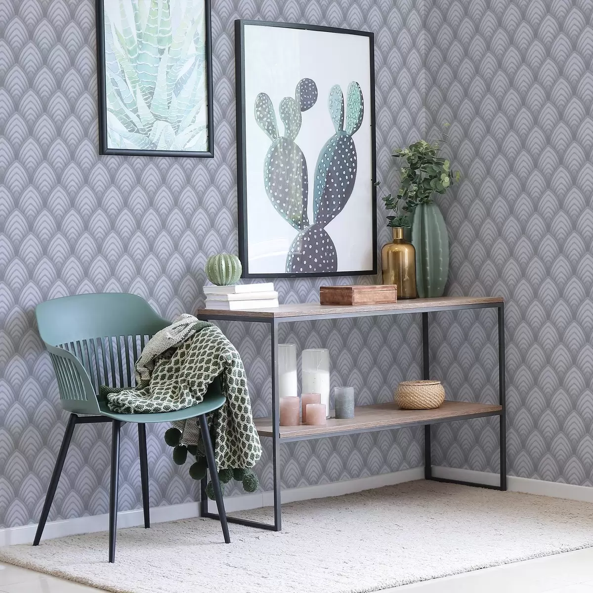 Шпалери Об'ємні арки, схожі на шкалу сірих відтінків, з м'яким градієнтом a00989