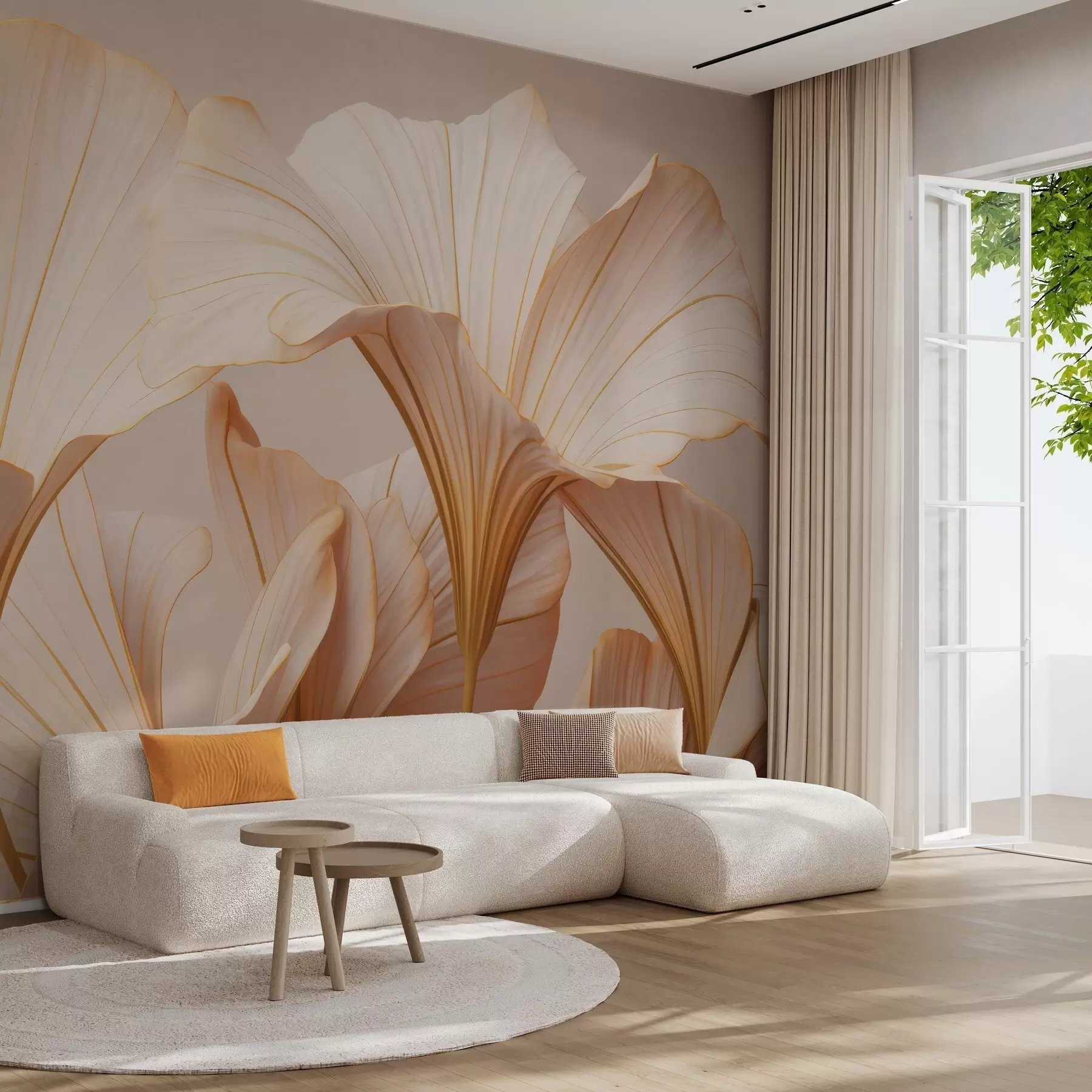 Шпалери Великі бутони w04947