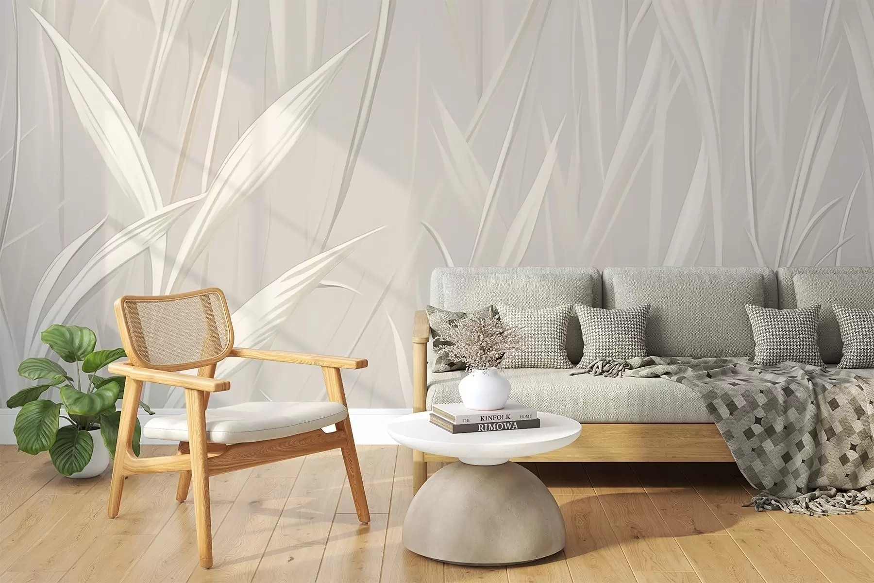 Шпалери Абстрактна трава w04915