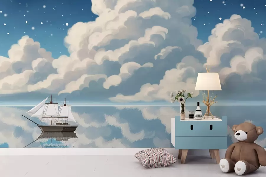 Шпалери Густі хмари над водою w04996