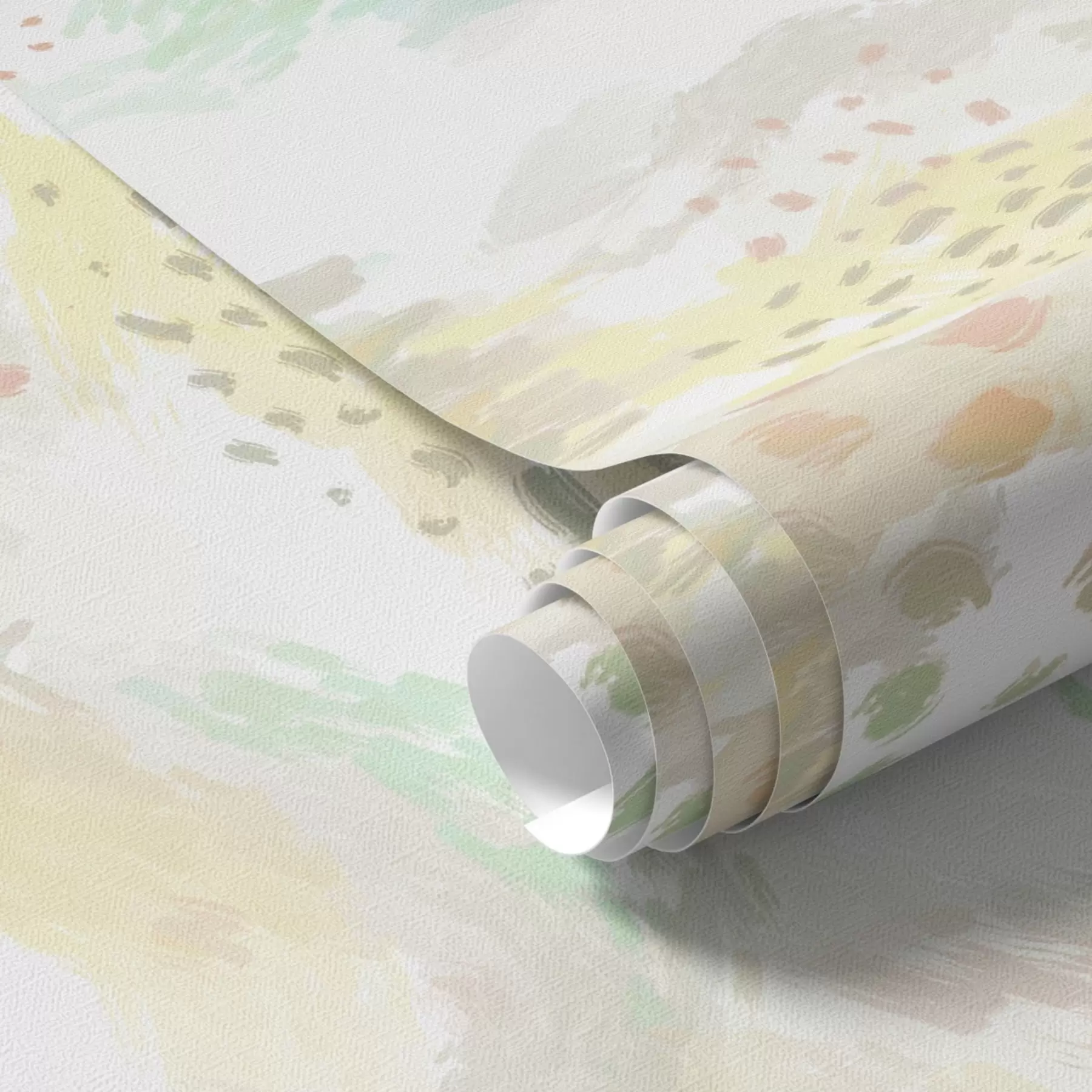 Шпалери Легкі пастельні мазки на майже білому тлі a00999