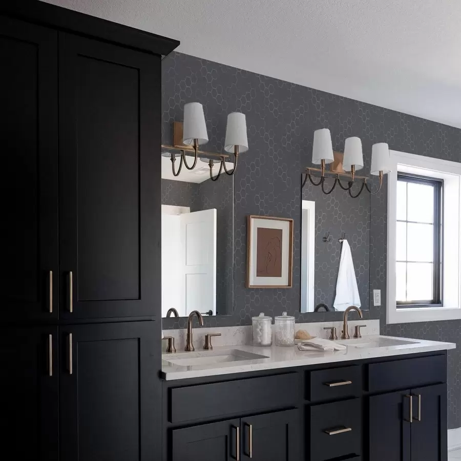 Шпалери Темний графітовий візерунок у вигляді сот з глибиною a01061v1