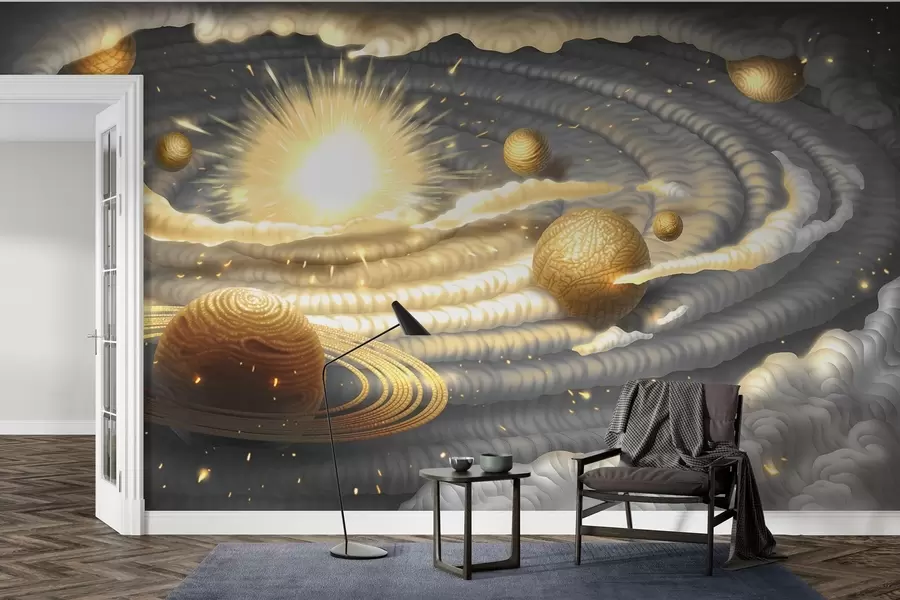 Шпалери Космічний танець небесних тіл w01967