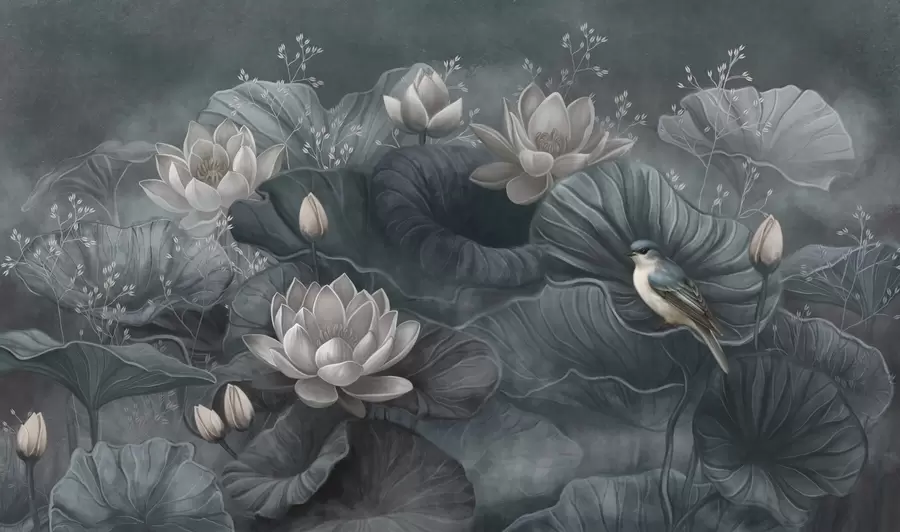 Шпалери Спокій серед витончених квітів природи w02407