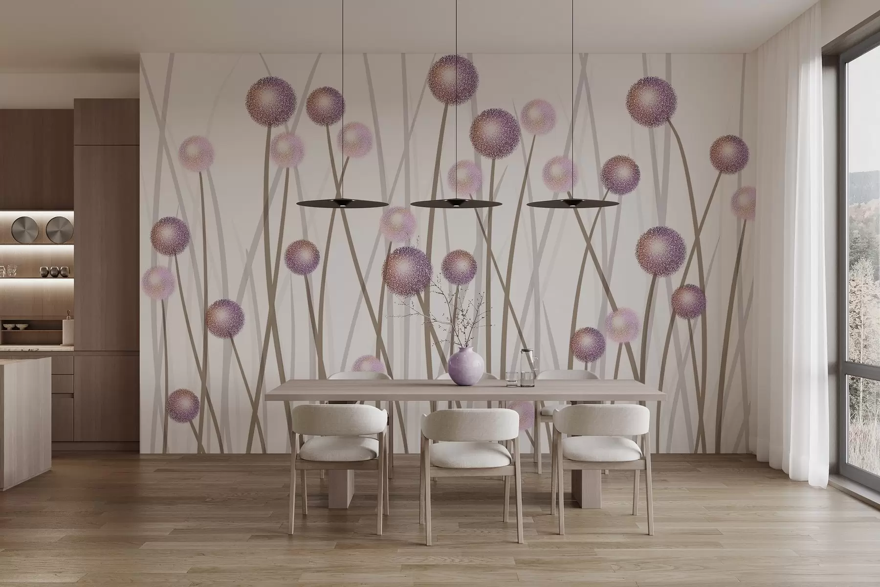 Шпалери Повітряні стебла w04994