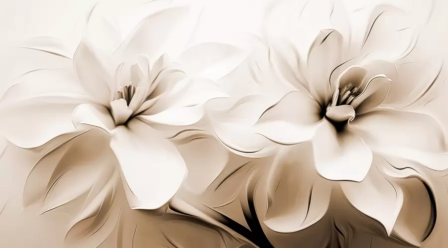 Шпалери Фантазійні квіти w04984