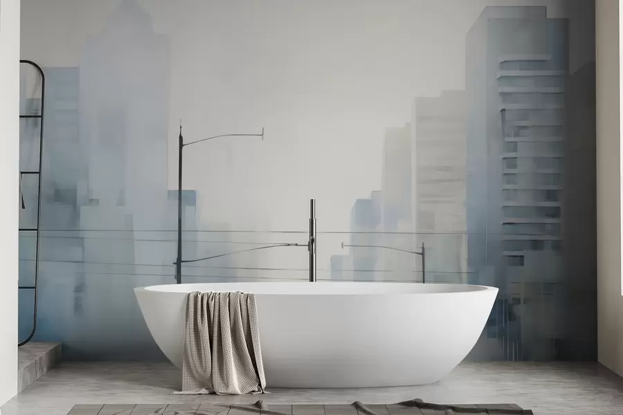 Шпалери Абстрактне місто w05074