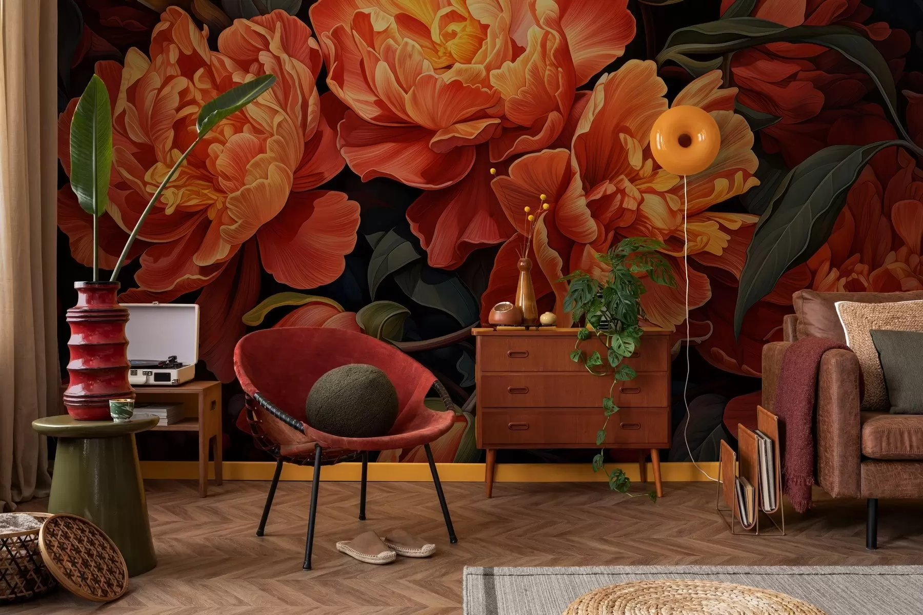 Шпалери Теплий квітковий вечір w05044