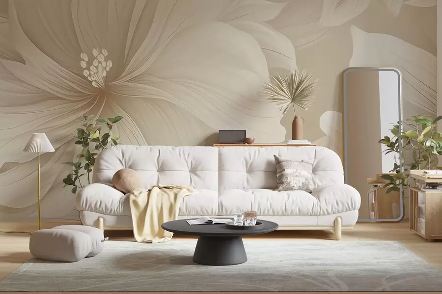 Шпалери Фантазійні квіти w04989